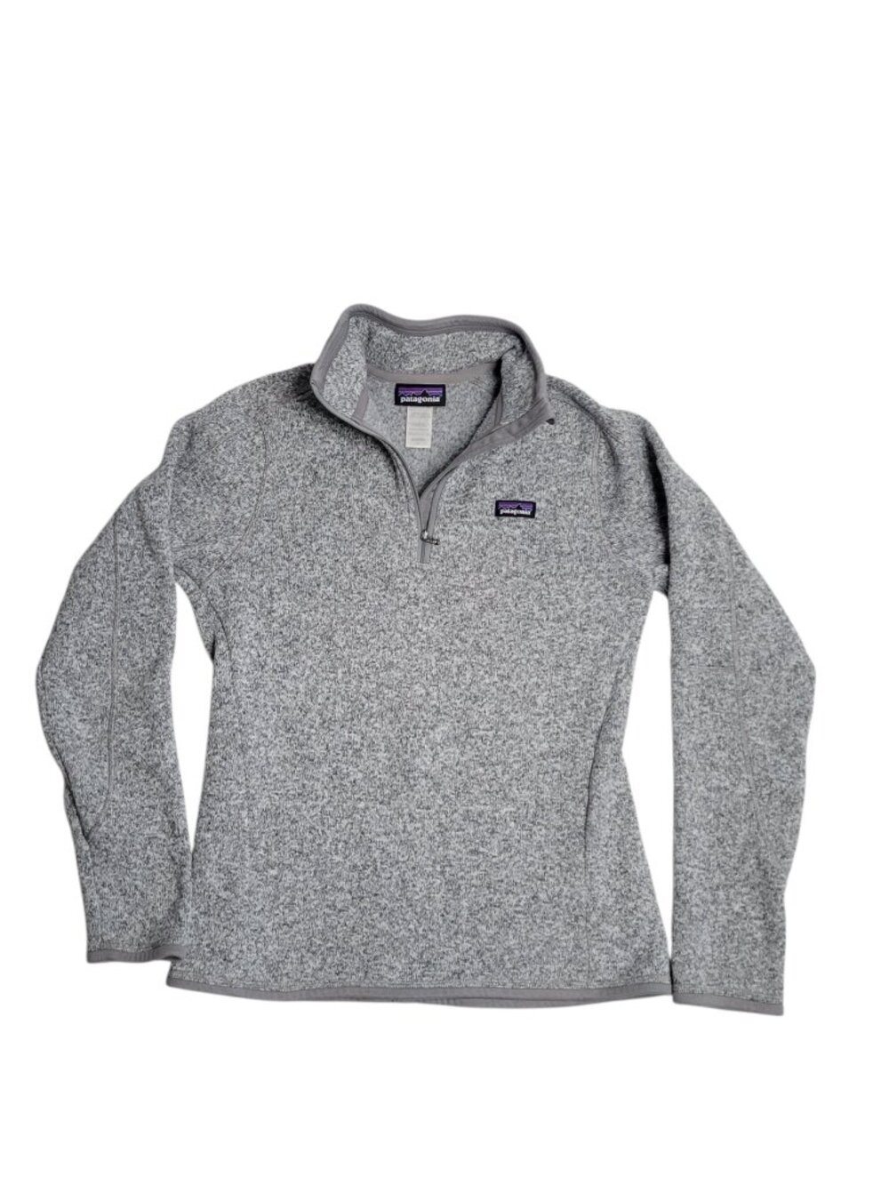 Patagonia Better Sweater 1/4 Zip Fleece Jacket Grey Style 25617 Womens Sz S